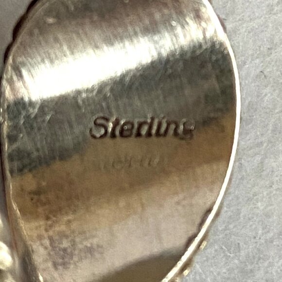 VTG Sterling Silver 925 Southwest Native Style Black Onyx Bypass Band Ring Sz 7 - Picture 8 of 16